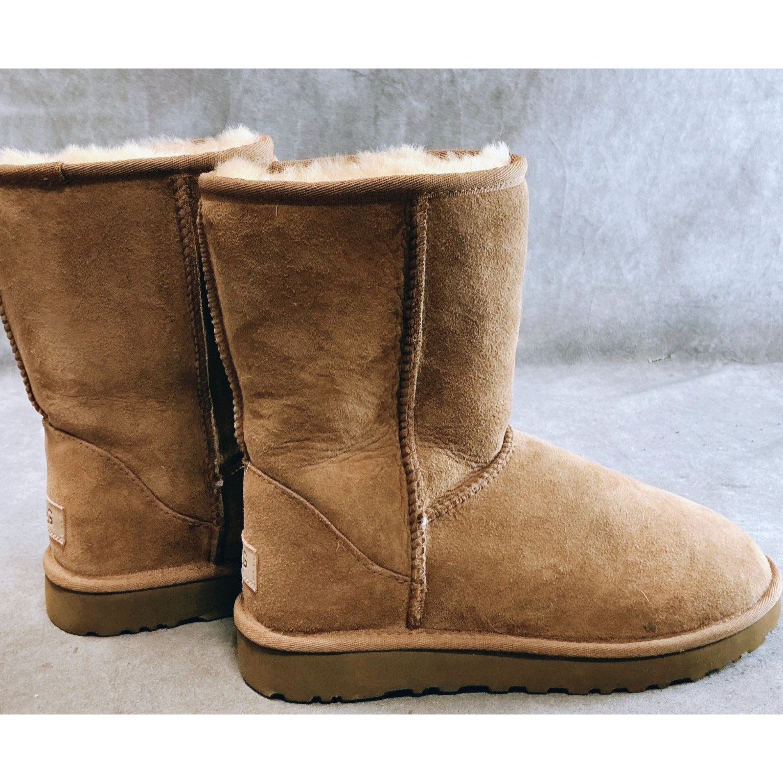 Ugg Classic Short Ii Boots Chestnut Suede Sheepskin 1016223 Womens 7